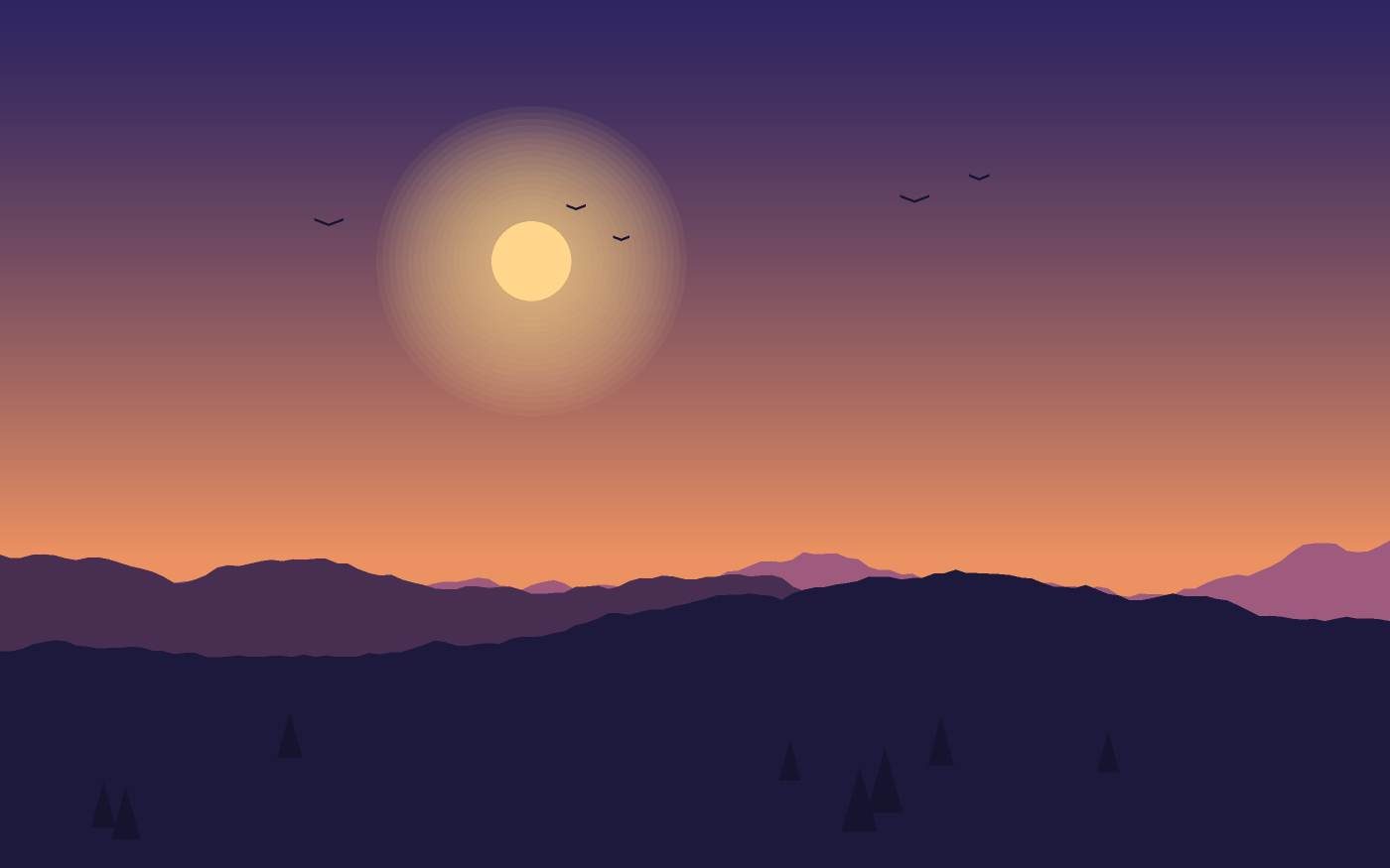 Landschapsillustratie