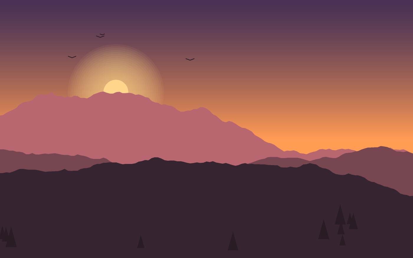 Ilustrace krajiny