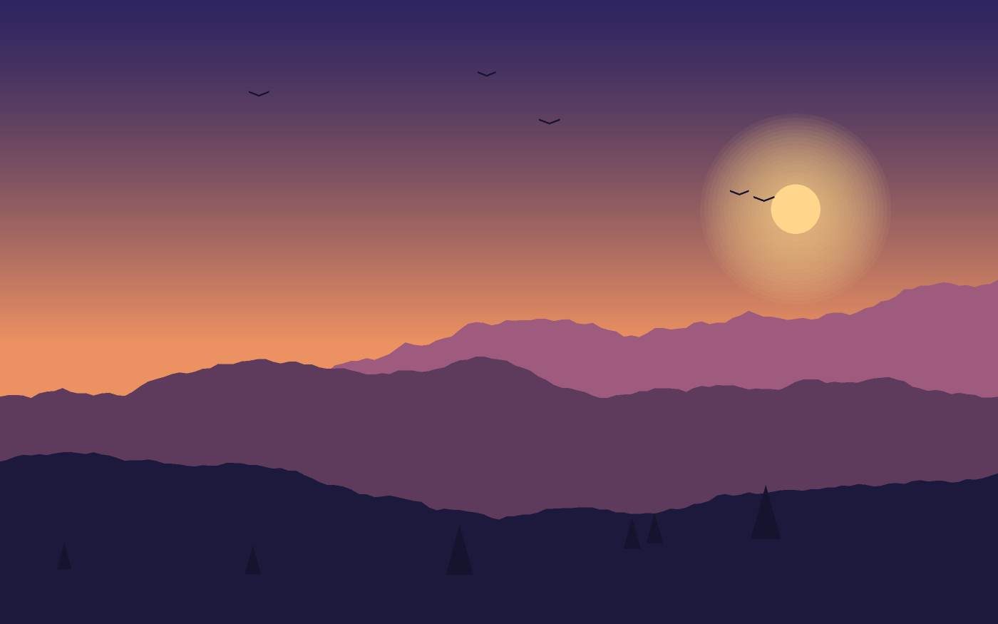 Landschaftsillustration