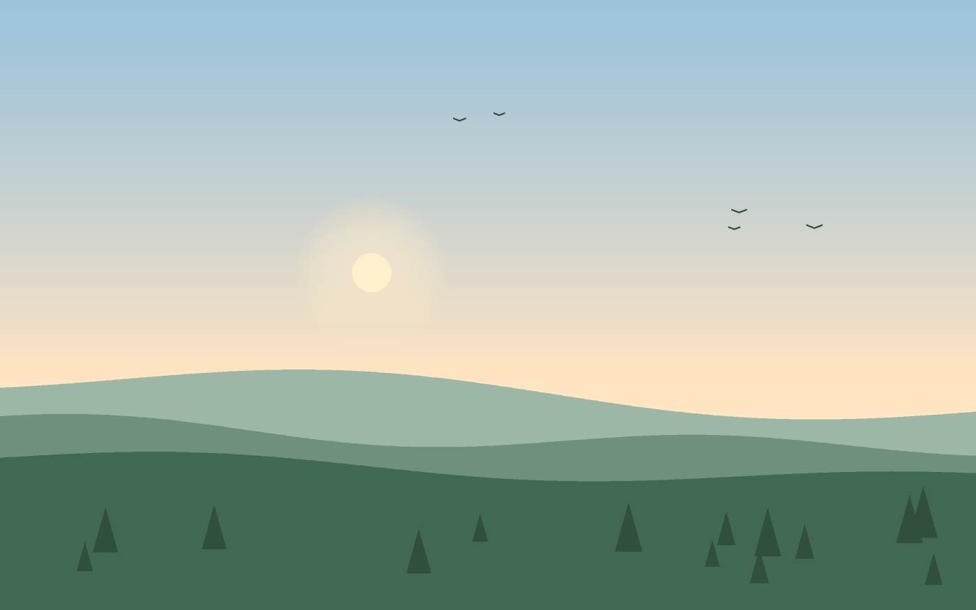Landschapsillustratie